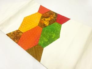 切り嵌め風名物裂名古屋帯